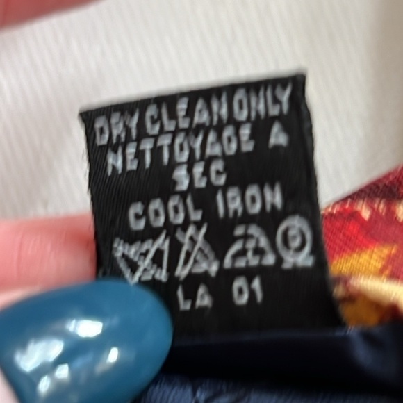 Yves Saint Laurent Red/Orange Mushroom Men's 100% Silk Tie Made in Italy - Picture 5 of 8